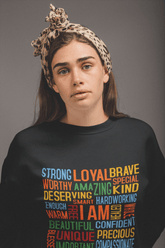 "I AM" Empowerment Affirmation Sweatshirt